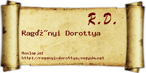 Ragányi Dorottya névjegykártya